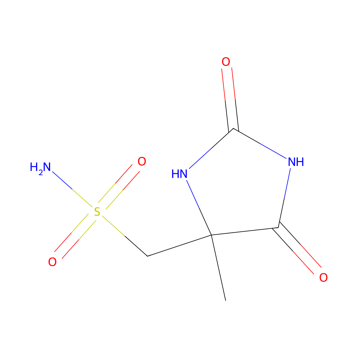 (4-Methyl-2,5-dioxoimidazolidin-4-yl)methanesulfonamide molecular structure, CAS 1934545-05-7