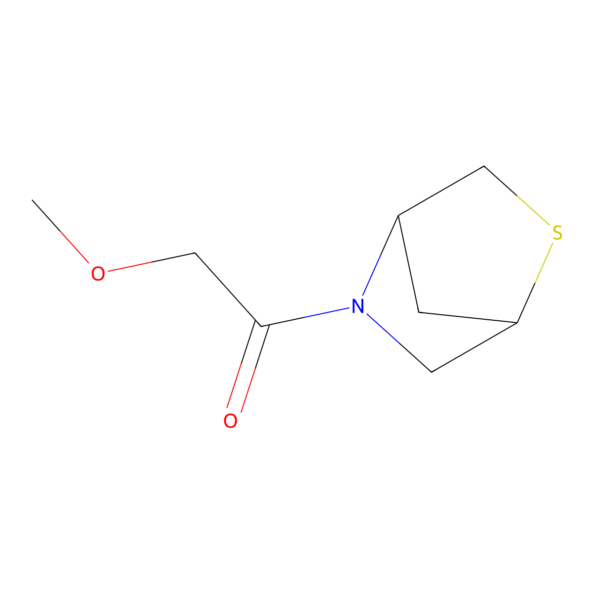 1-(2-Thia-5-azabicyclo[2.2.1]heptan-5-yl)-2-methoxyethanone molecular structure, CAS 1934545-13-7