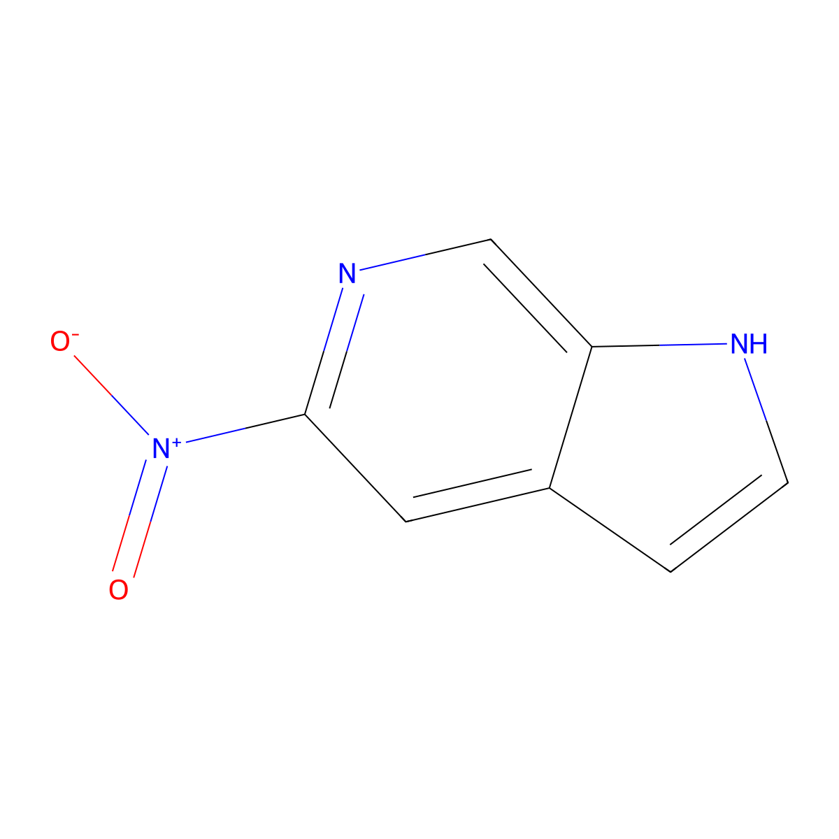 5-Nitro-1H-pyrrolo[2,3-c]pyridine molecular structure, CAS 1934548-28-3