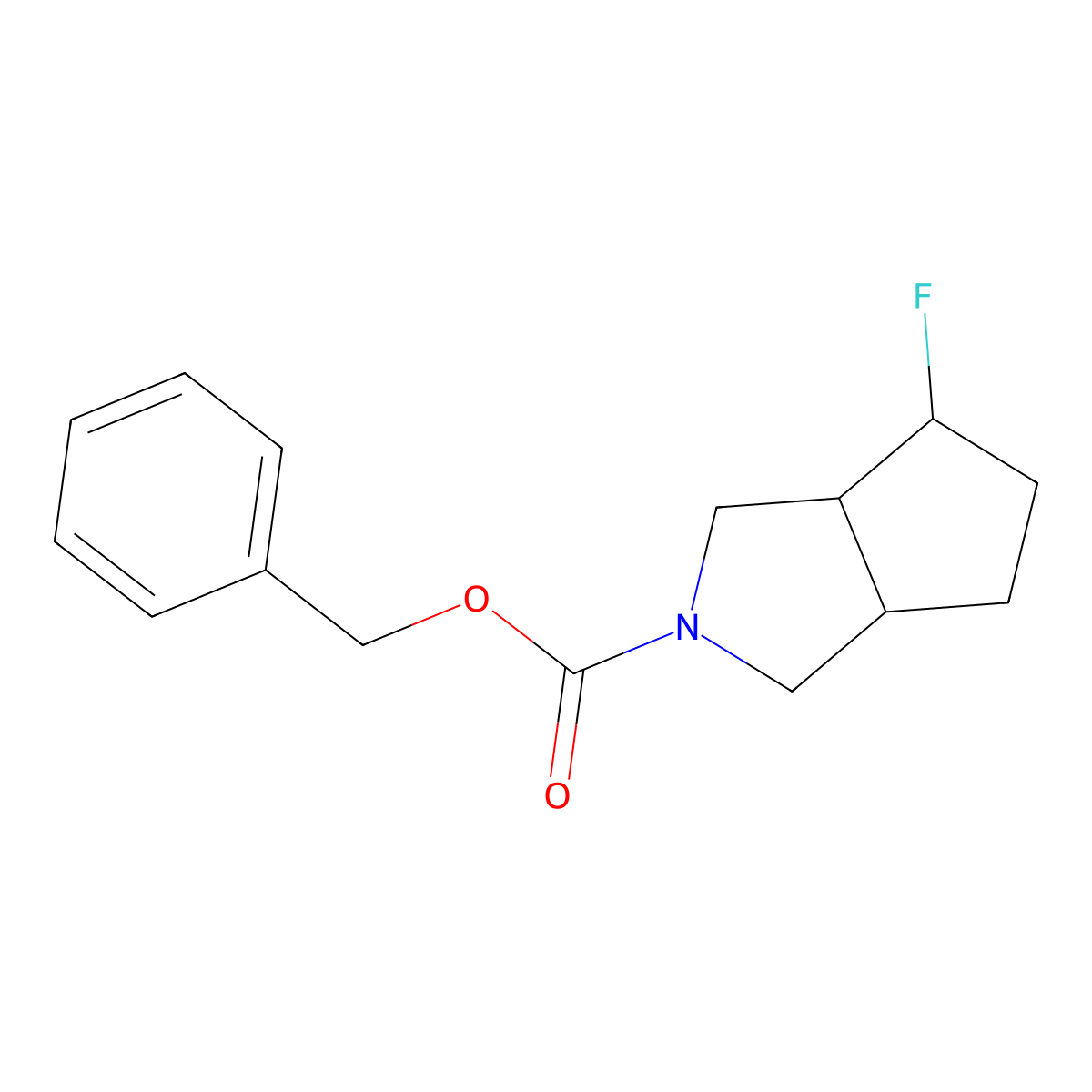 Benzyl 4-fluoro-octahydrocyclopenta[c]pyrrole-2-carboxylate molecular structure, CAS 1934565-61-3