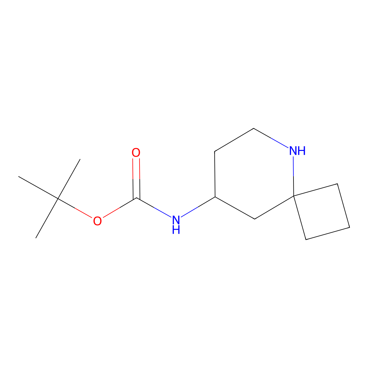 tert-butyl N-{5-azaspiro[3.5]nonan-8-yl}carbamate molecular structure, CAS 1934568-59-8
