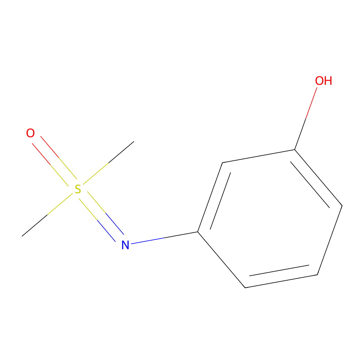 [(3-Hydroxyphenyl)imino]dimethyl-lambda6-sulfanone molecular structure, CAS 1934591-68-0