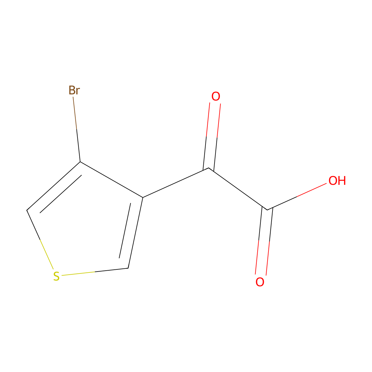 2-(4-Bromothiophen-3-yl)-2-oxoacetic acid molecular structure, CAS 1934596-13-0