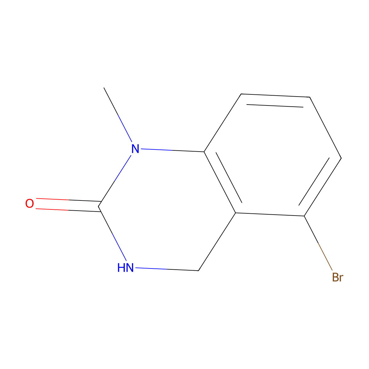 5-Bromo-1-methyl-3,4-dihydroquinazolin-2(1H)-one molecular structure, CAS 1934599-61-7