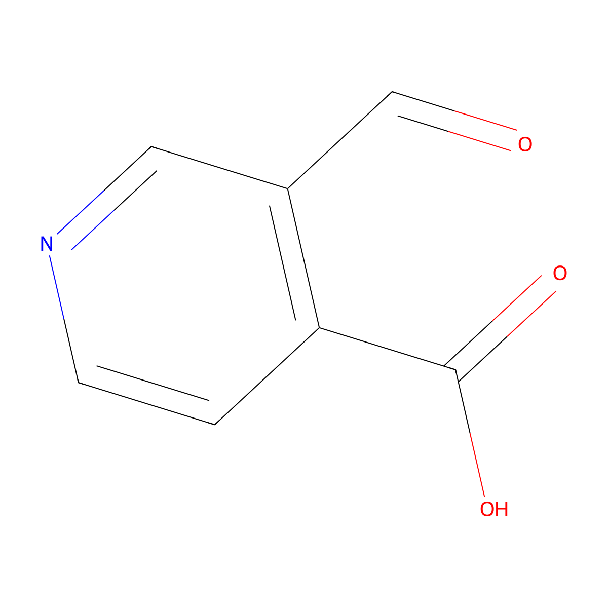 3-Formylisonicotinic acid molecular structure, CAS 1934614-65-9