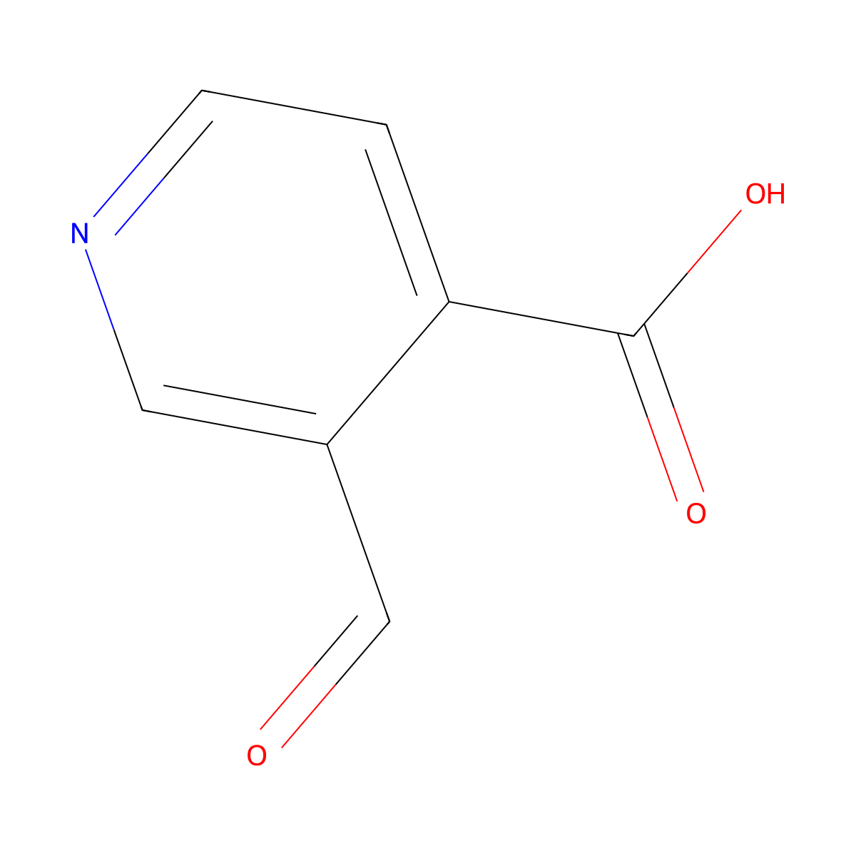 3-Formylisonicotinic acid molecular structure, CAS 1934614-65-9