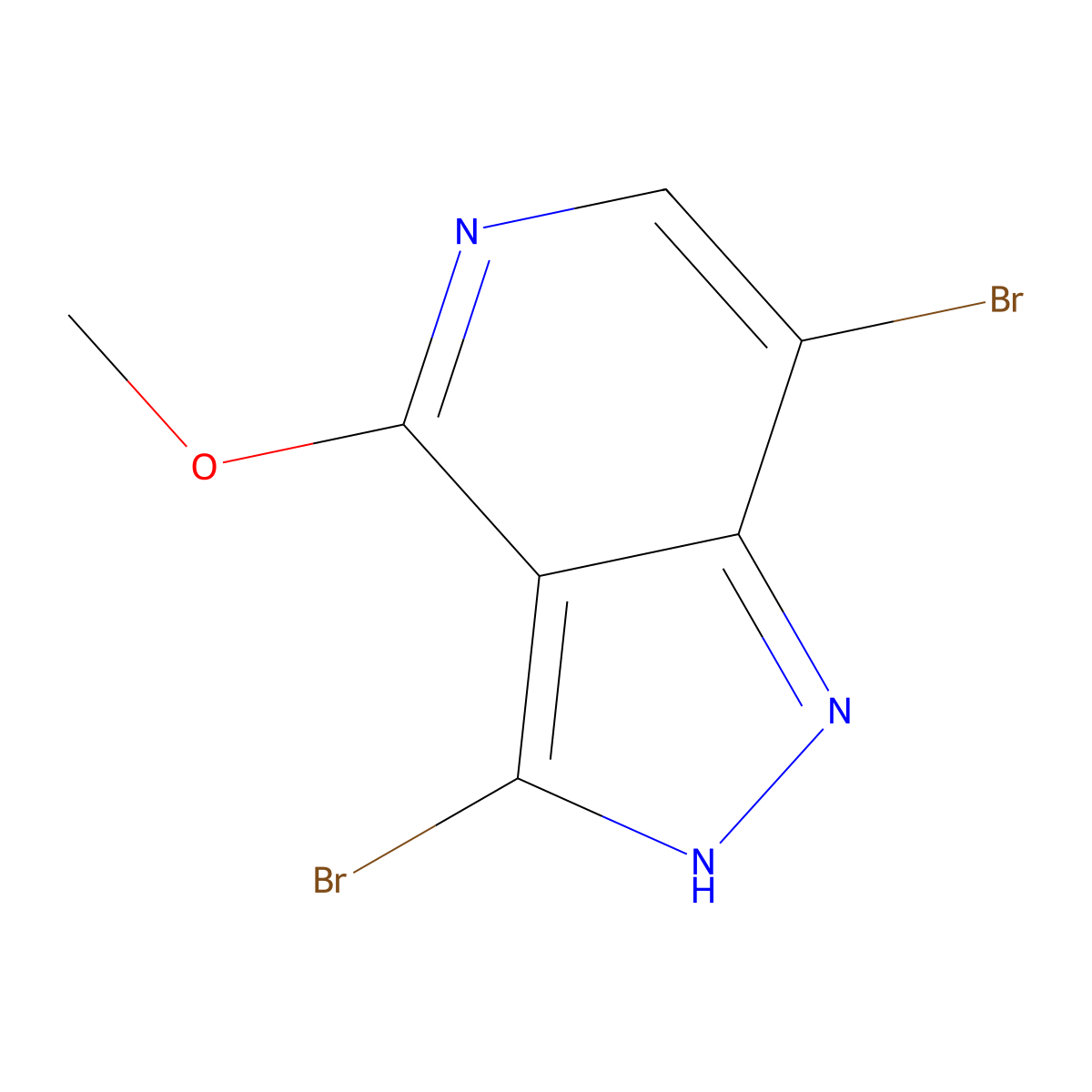 3,7-Dibromo-4-methoxy-1H-pyrazolo[4,3-c]pyridine molecular structure, CAS 1934625-19-0