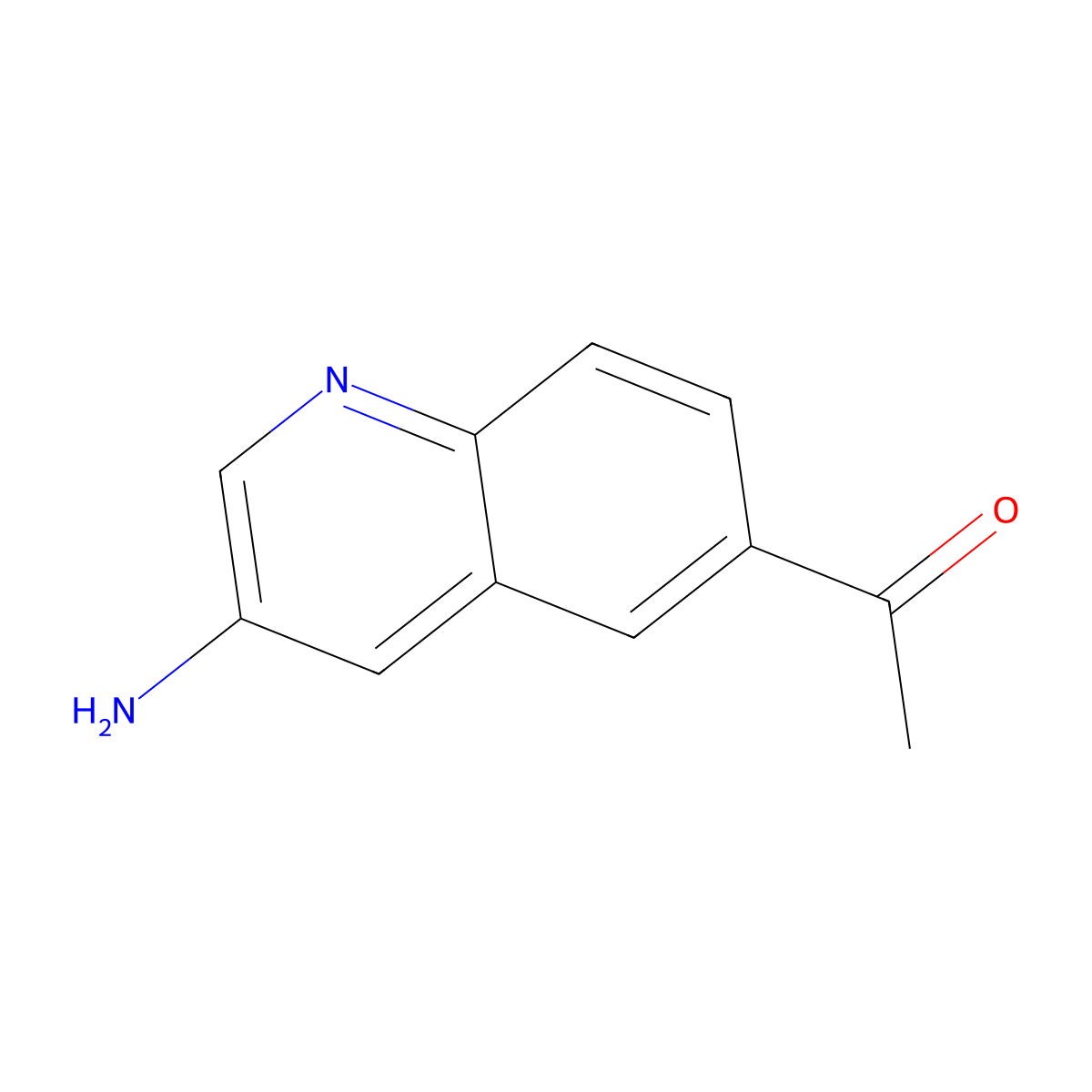1-(3-Aminoquinolin-6-yl)ethanone molecular structure, CAS 1934626-74-0