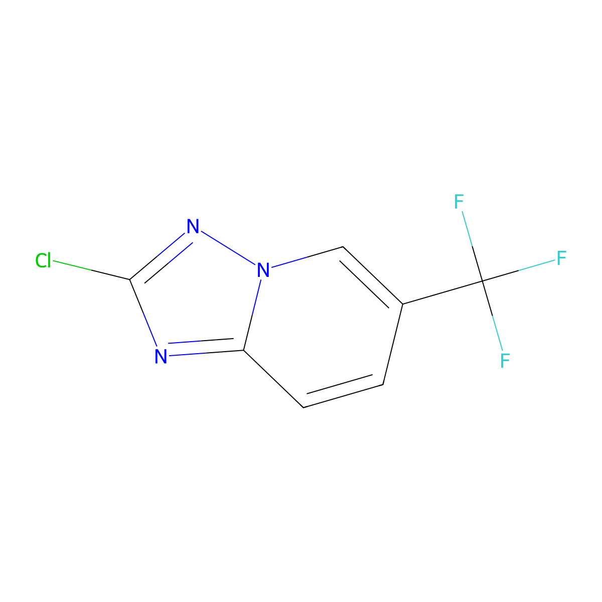 2-Chloro-6-(trifluoromethyl)-[1,2,4]triazolo[1,5-a]pyridine molecular structure, CAS 1934633-19-8