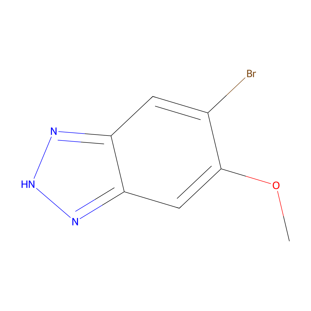 6-bromo-5-methoxy-1H-benzo[d][1,2,3]triazole molecular structure, CAS 1934633-24-5
