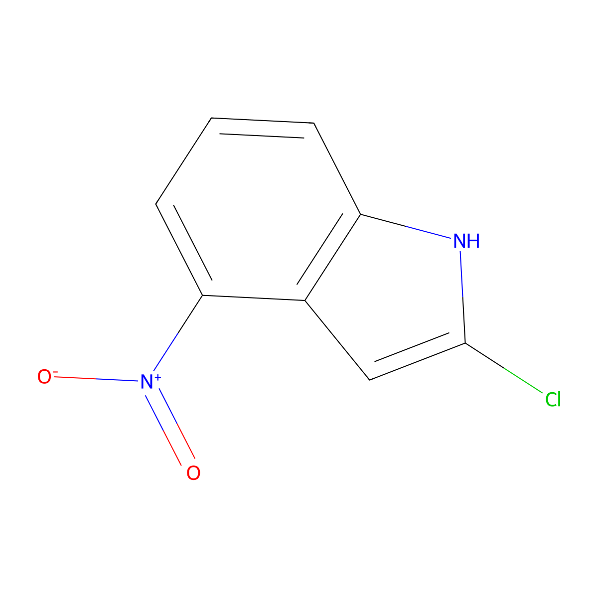 2-Chloro-4-nitro-1H-indole molecular structure, CAS 1934634-61-3