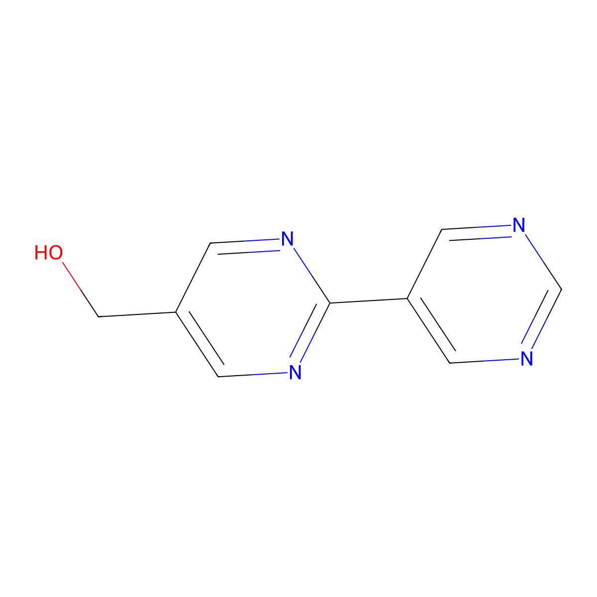 [2-(Pyrimidin-5-yl)pyrimidin-5-yl]methanol molecular structure, CAS 1934638-95-5