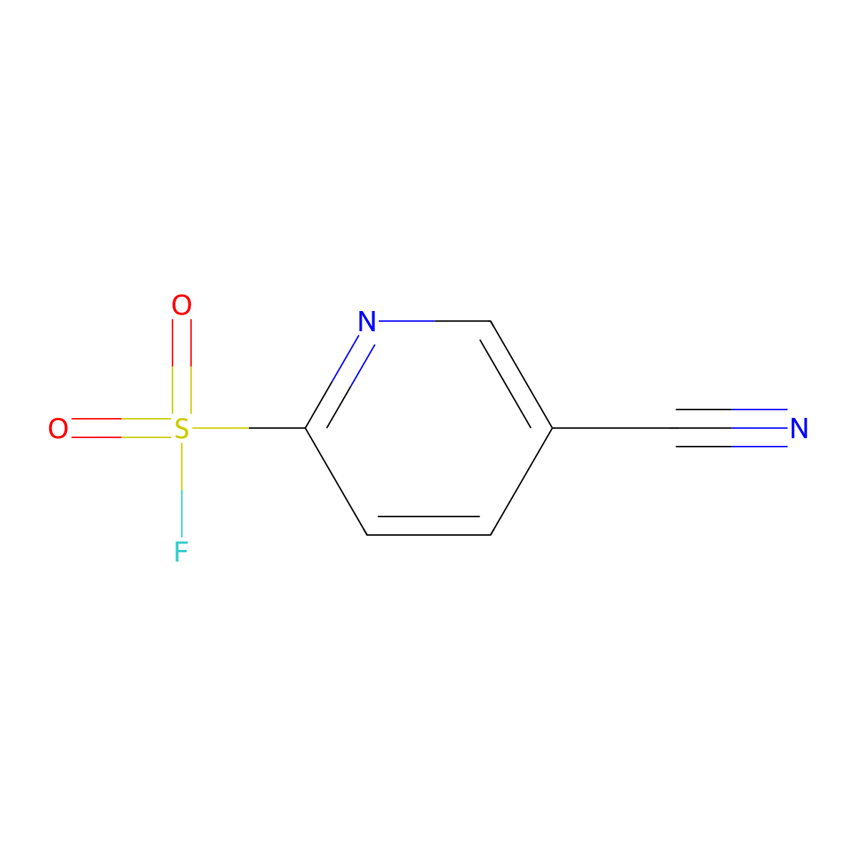 5-Cyanopyridine-2-sulfonyl fluoride molecular structure, CAS 1934652-54-6