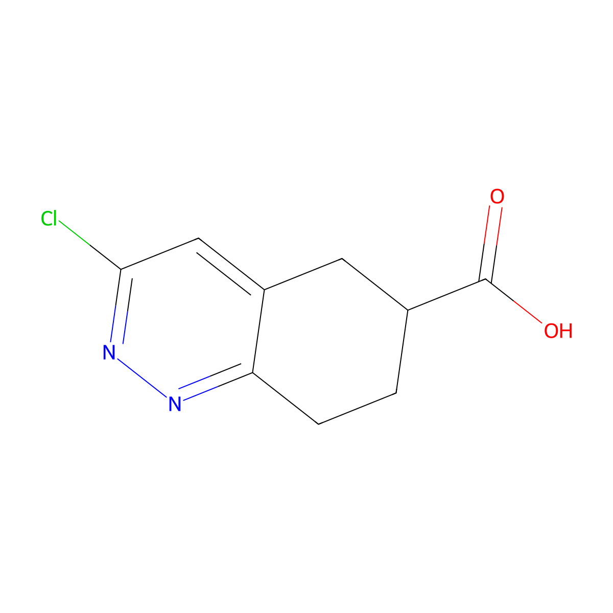 3-Chloro-5,6,7,8-tetrahydrocinnoline-6-carboxylic acid molecular structure, CAS 1934662-24-4