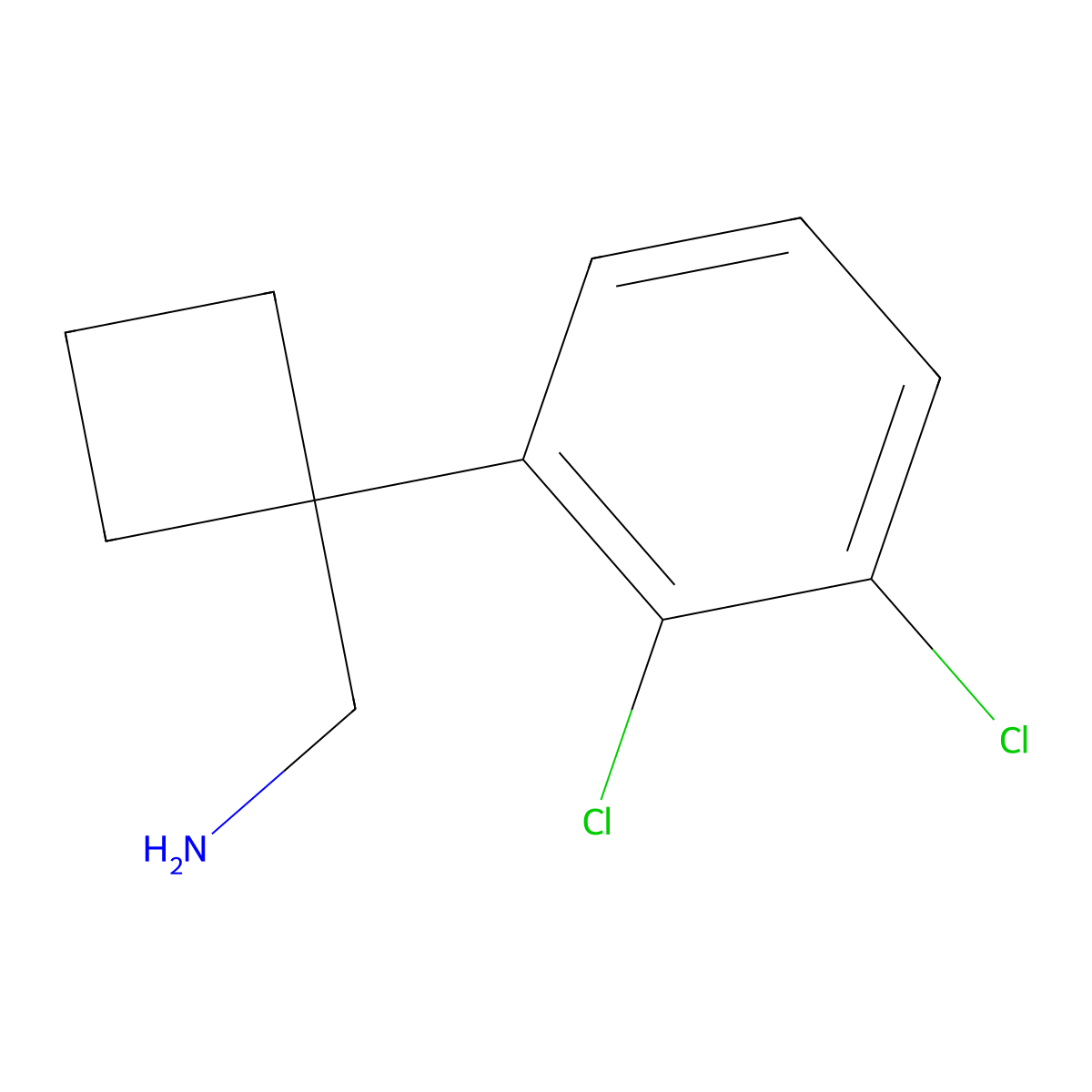 1-(2,3-Dichlorophenyl)cyclobutanemethanamine molecular structure, CAS 1934662-95-9