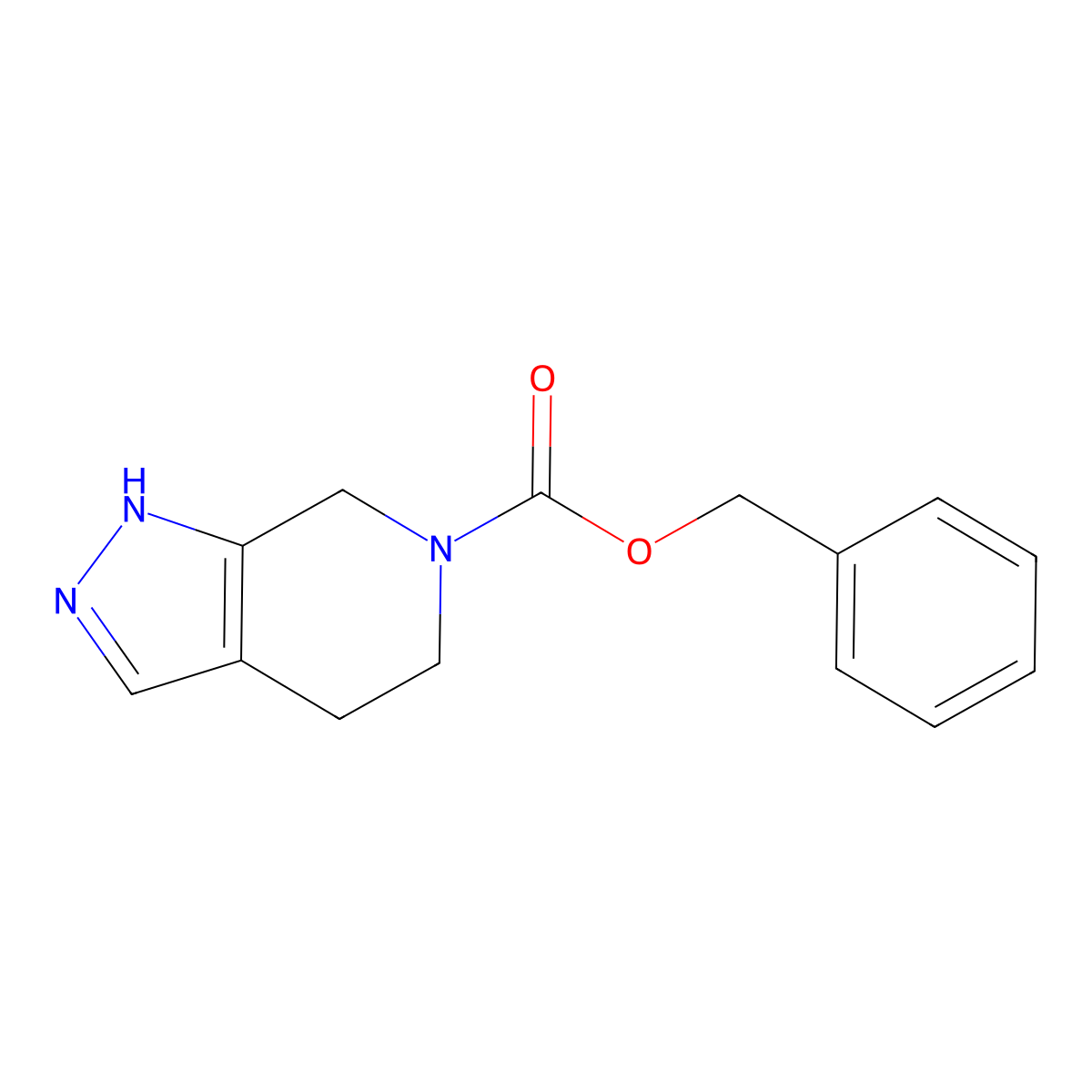 1,4,5,7-Tetrahydro-pyrazolo[3,4-c]pyridine-6-carboxylic acid benzyl ester molecular structure, CAS 1934668-58-2