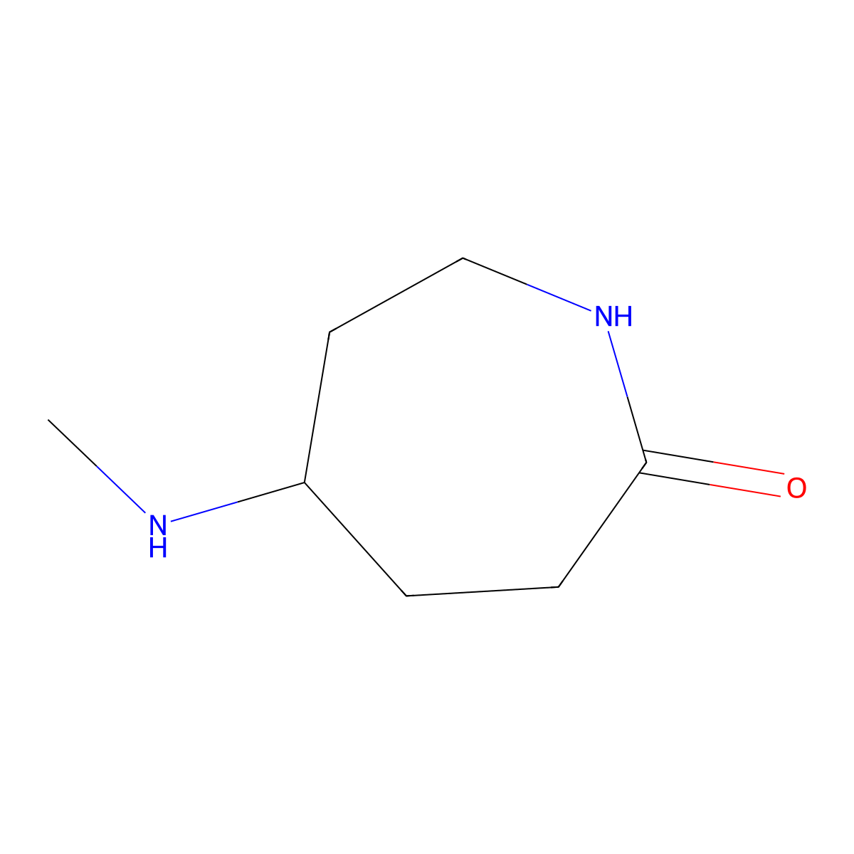 5-(Methylamino)azepan-2-one molecular structure, CAS 1934672-94-2