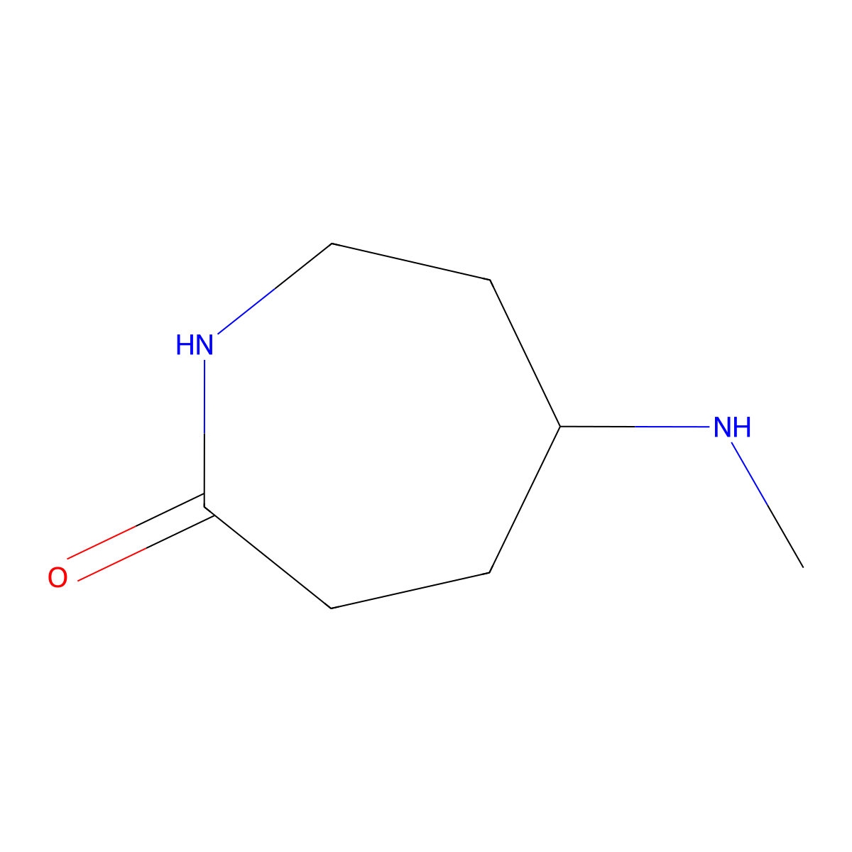 5-(Methylamino)azepan-2-one molecular structure, CAS 1934672-94-2
