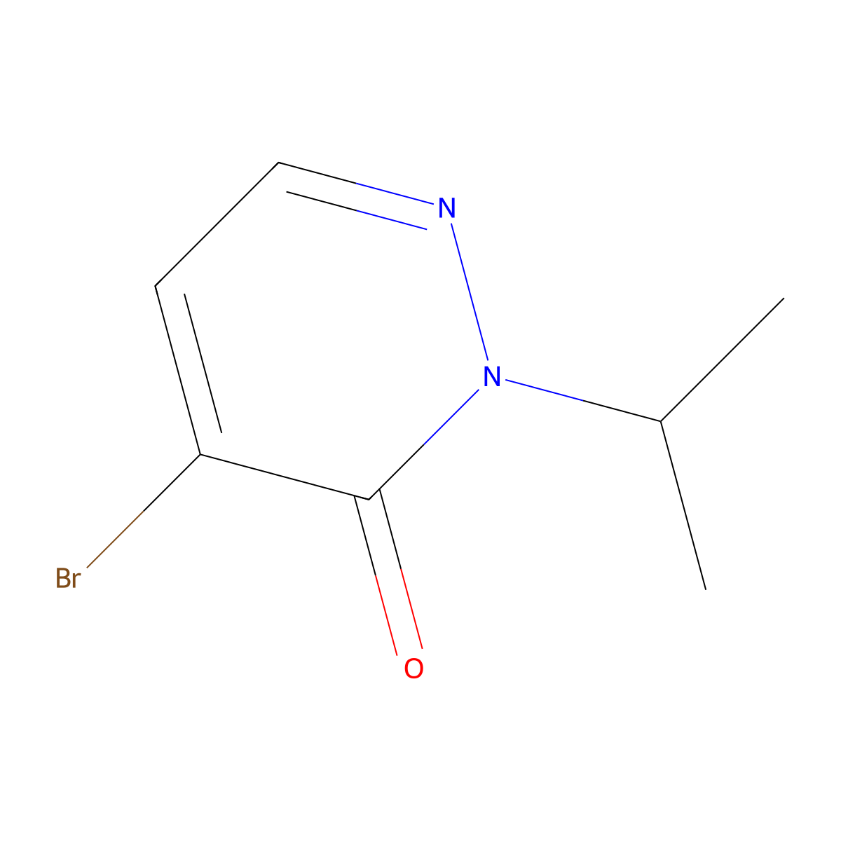 4-Bromo-2-isopropylpyridazin-3(2H)-one molecular structure, CAS 1934675-50-9