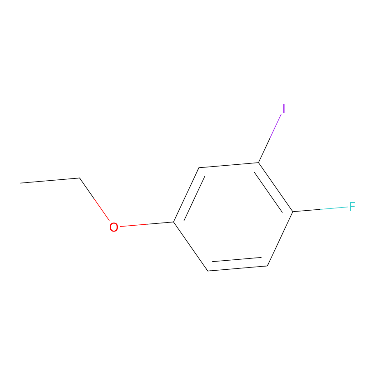 4-Ethoxy-1-fluoro-2-iodobenzene molecular structure, CAS 1934682-91-3