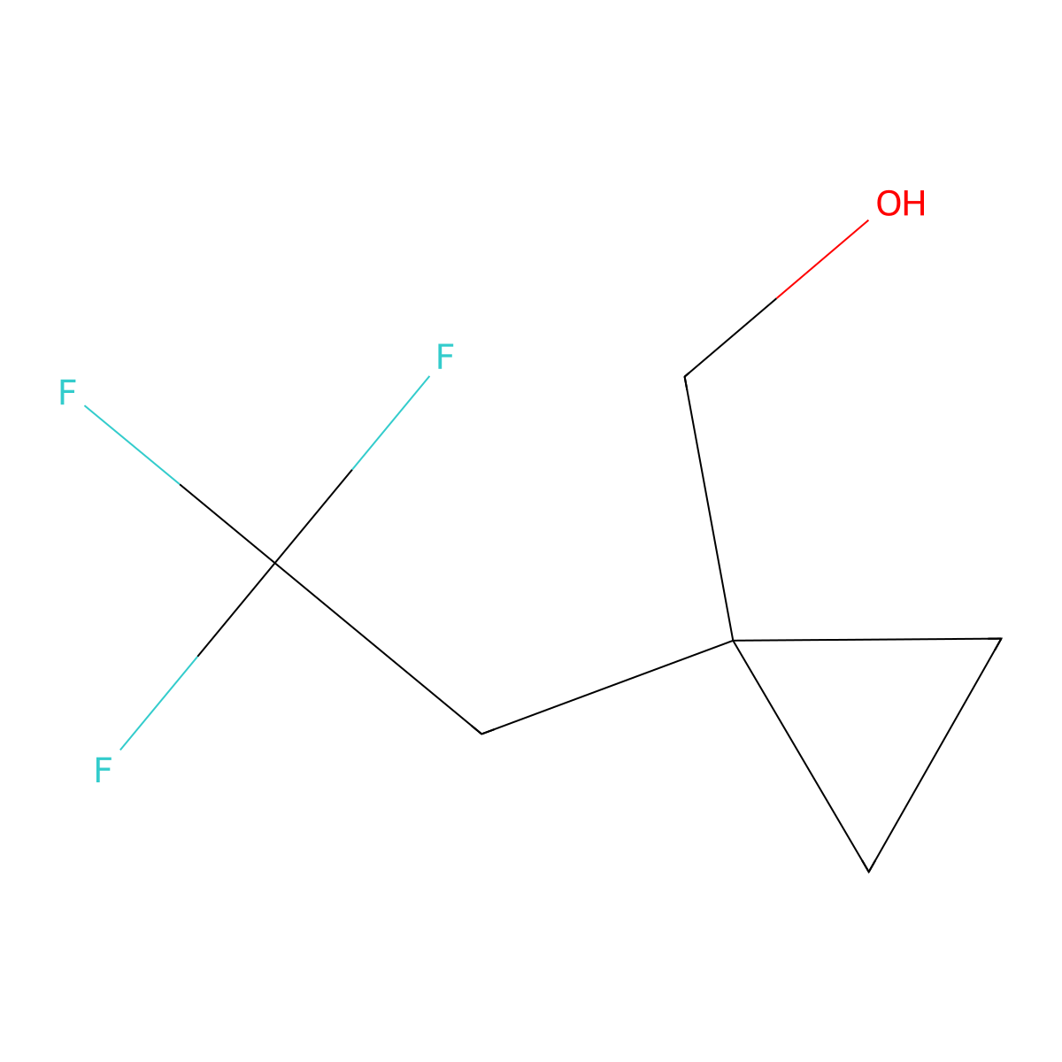 [1-(2,2,2-Trifluoroethyl)cyclopropyl]methanol molecular structure, CAS 1934686-57-3