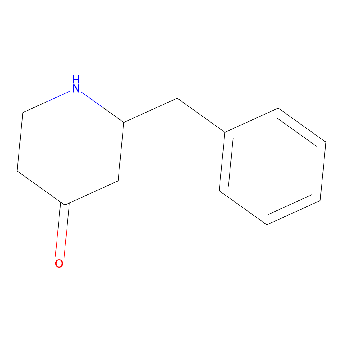 2-Benzylpiperidin-4-one molecular structure, CAS 193469-44-2