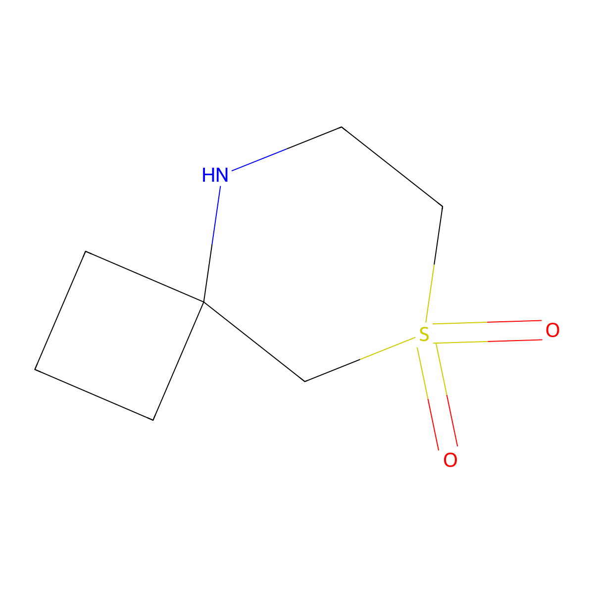 8Lambda6-thia-5-azaspiro[3.5]nonane-8,8-dione molecular structure, CAS 1934691-64-1