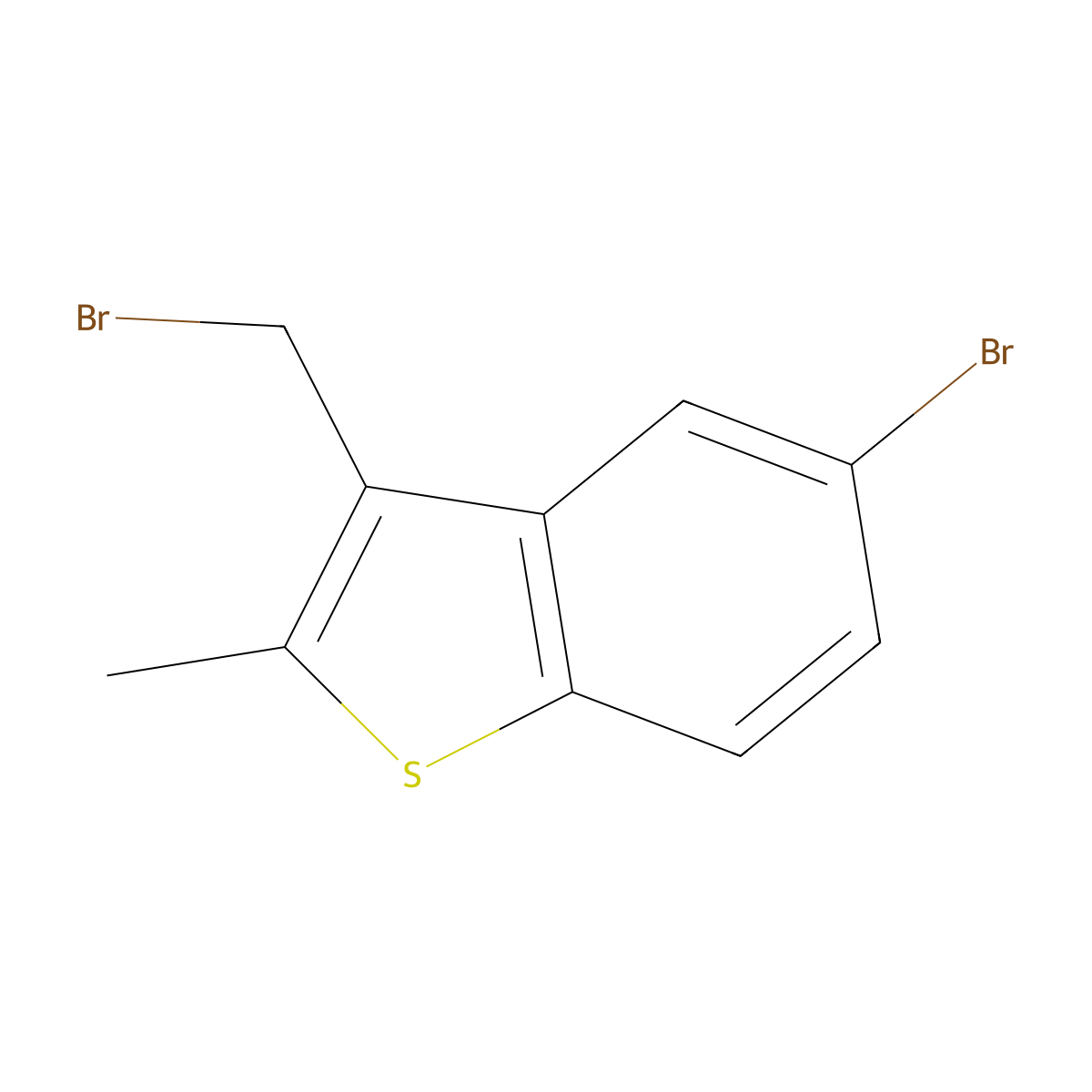 5-Bromo-3-(bromomethyl)-2-methyl-1-benzothiophene molecular structure, CAS 1934694-95-7
