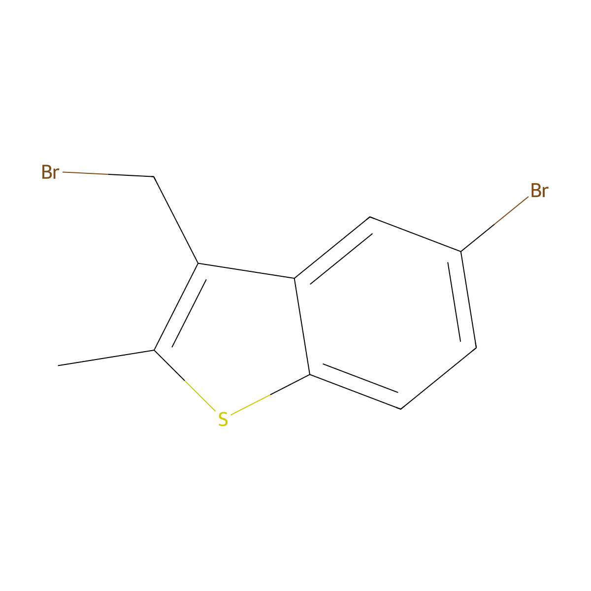 5-Bromo-3-(bromomethyl)-2-methyl-1-benzothiophene molecular structure, CAS 1934694-95-7