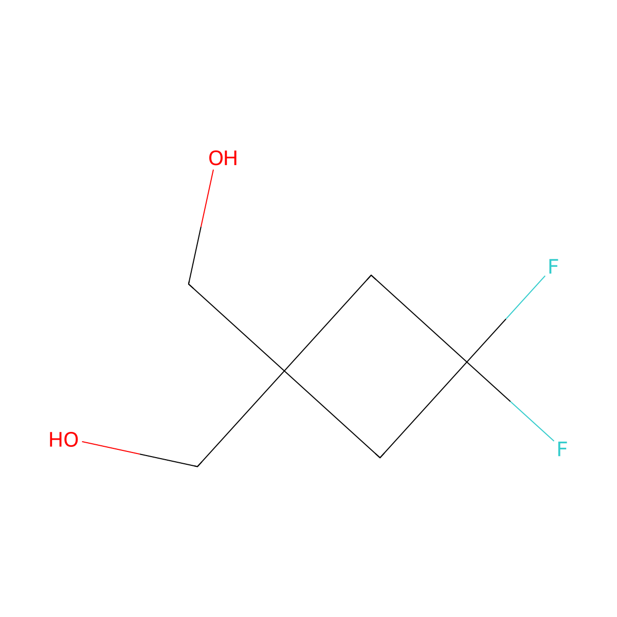 [3,3-Difluoro-1-(hydroxymethyl)cyclobutyl]methanol molecular structure, CAS 1934699-78-1