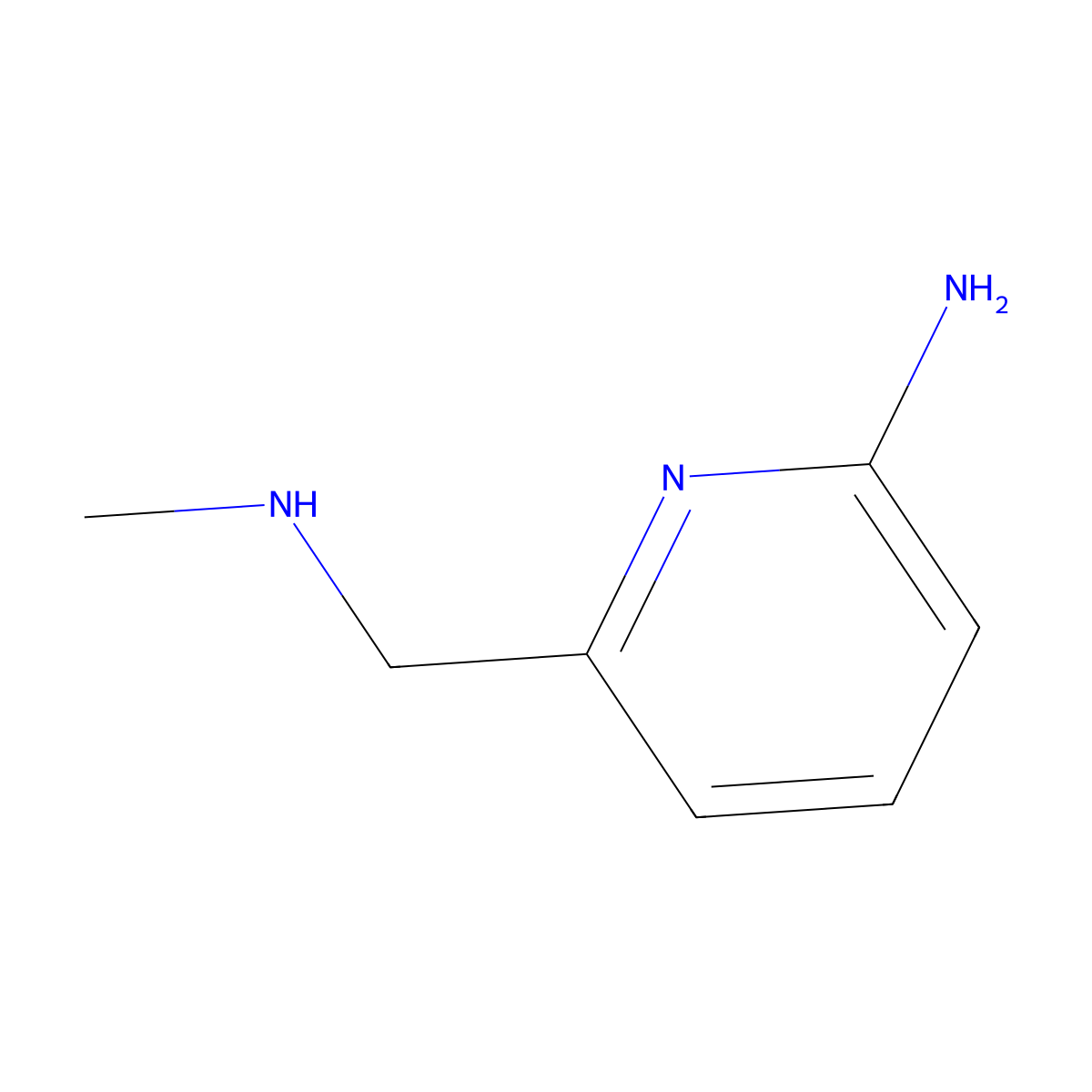 6-((Methylamino)methyl)pyridin-2-amine molecular structure, CAS 193470-31-4