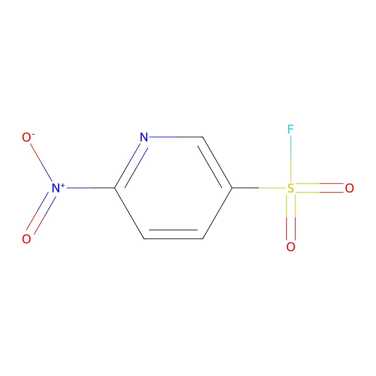 6-Nitropyridine-3-sulfonyl fluoride molecular structure, CAS 1934726-28-9
