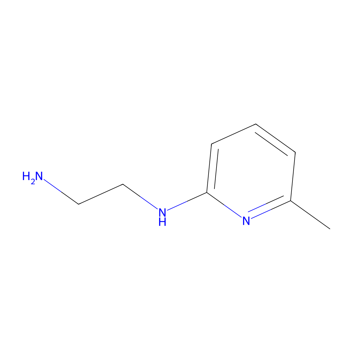 N1-(6-methylpyridin-2-yl)ethane-1,2-diamine molecular structure, CAS 193473-60-8