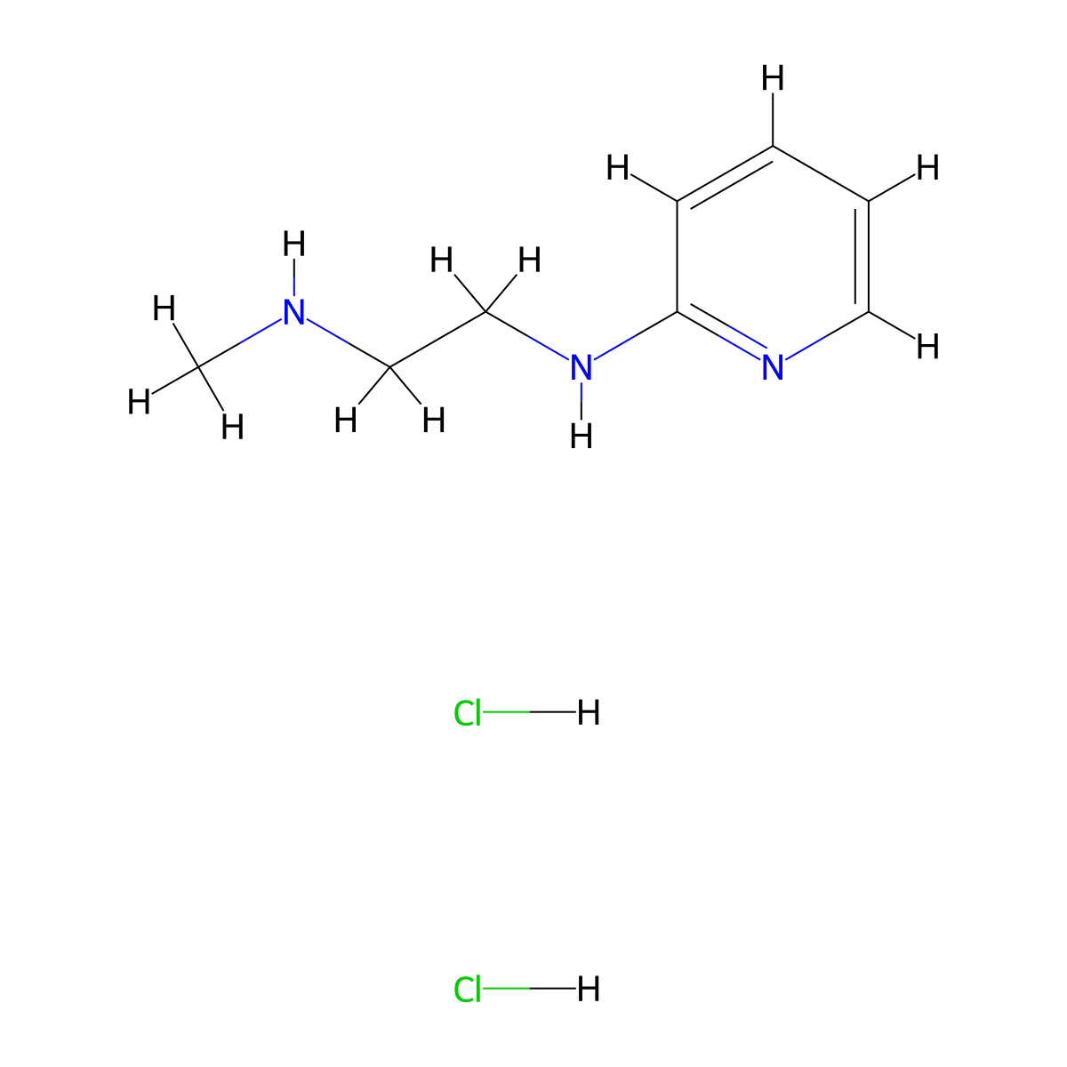 N-[2-(methylamino)ethyl]pyridin-2-amine dihydrochloride molecular structure, CAS 193473-63-1