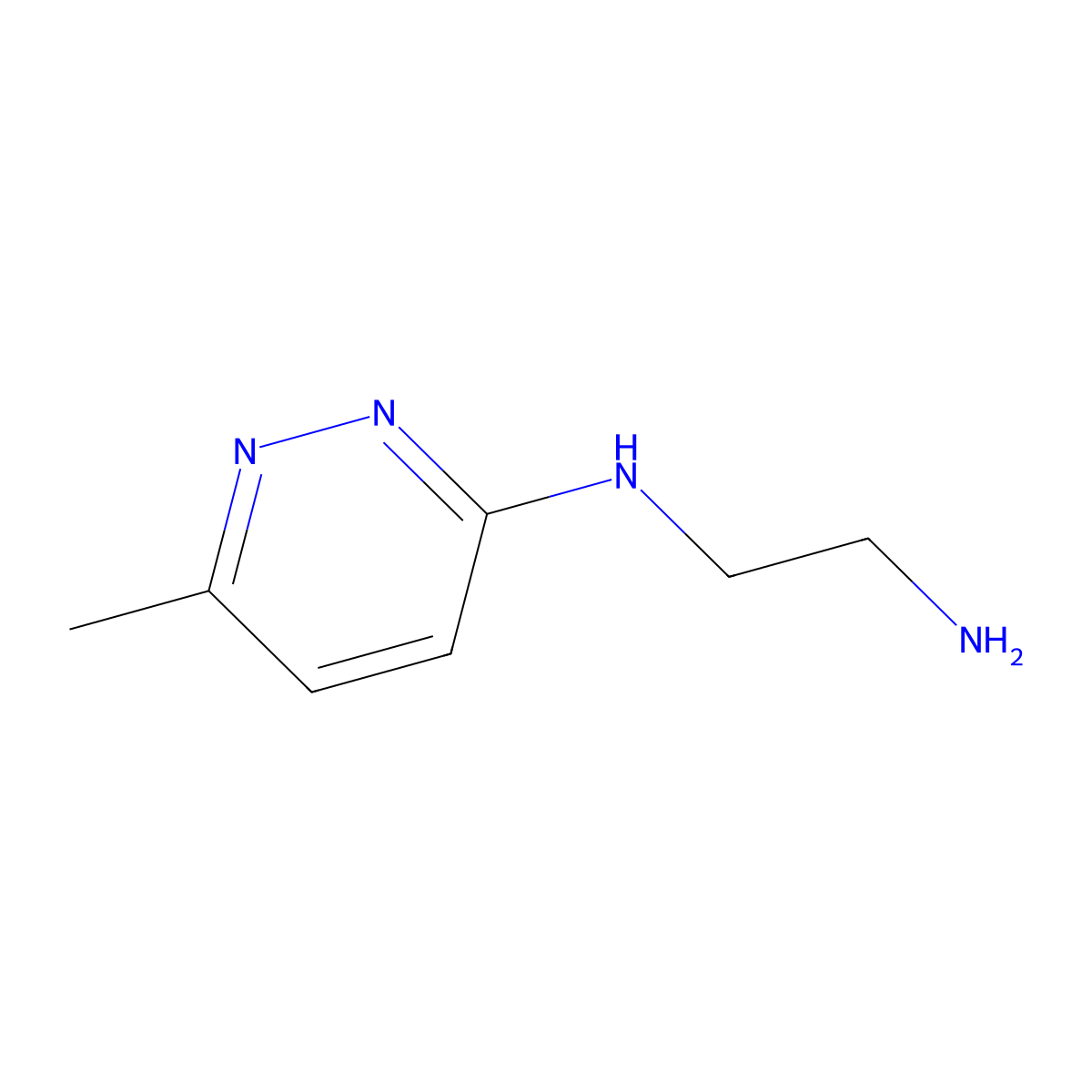 N-(2-Aminoethyl)-N-(6-methylpyridazin-3-YL)amine molecular structure, CAS 193473-66-4