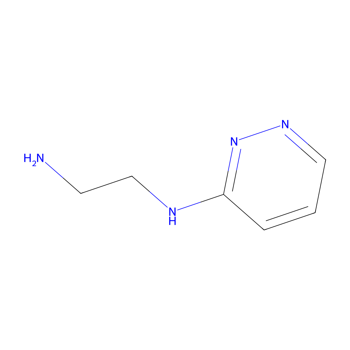 N1-(pyridazin-3-yl)ethane-1,2-diamine molecular structure, CAS 193473-68-6