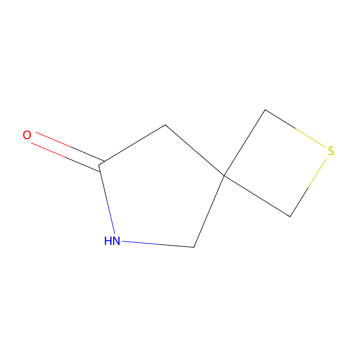 2-Thia-7-azaspiro[3.4]octan-6-one molecular structure, CAS 1934731-29-9