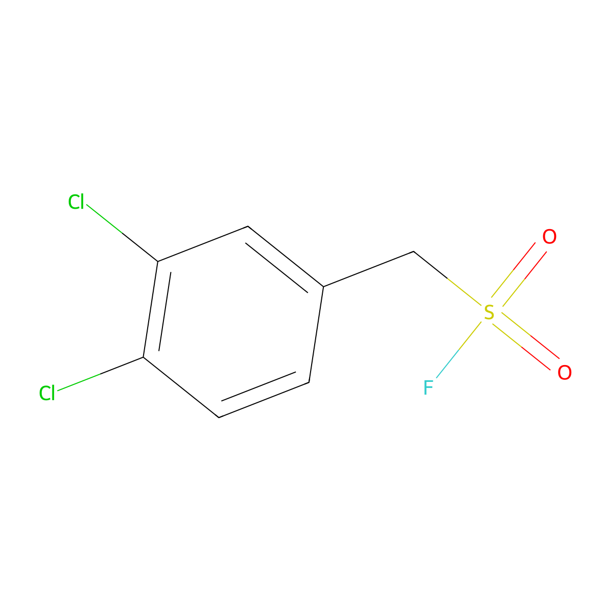 (3,4-Dichlorophenyl)methanesulfonyl fluoride molecular structure, CAS 1934735-36-0