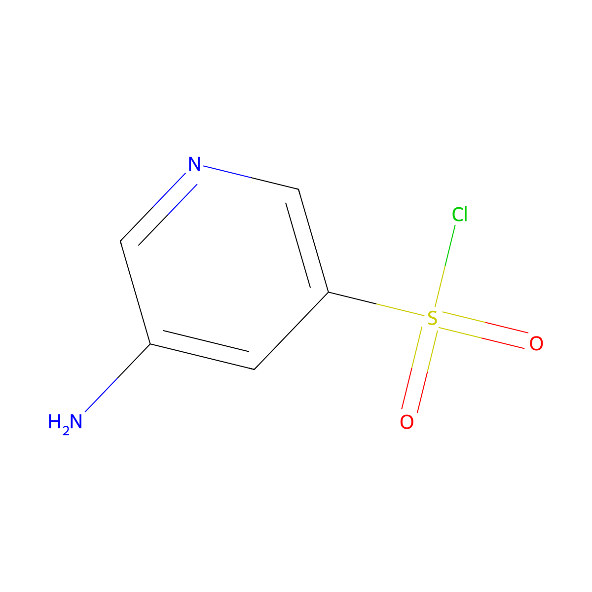 5-Aminopyridine-3-sulfonyl chloride molecular structure, CAS 1934741-81-7