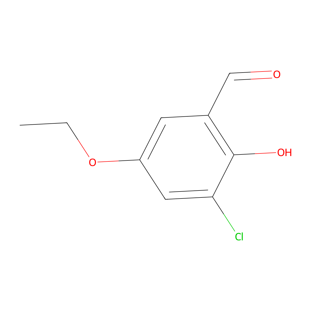 3-Chloro-5-ethoxy-2-hydroxybenzaldehyde molecular structure, CAS 1934744-92-9