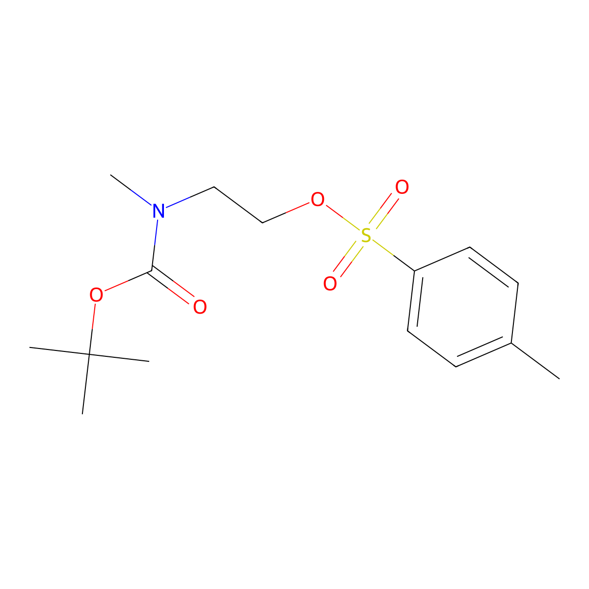 2-(tert-Butoxycarbonyl(methyl)amino)-ethyl 4-methylbenzenesulfonate molecular structure, CAS 193475-82-0