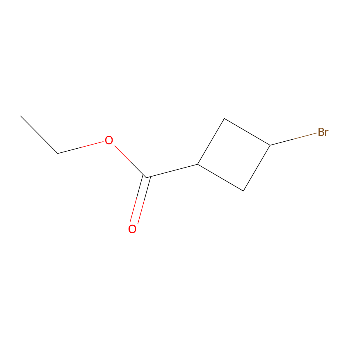Ethyl 3-bromocyclobutane-1-carboxylate molecular structure, CAS 1934754-13-8