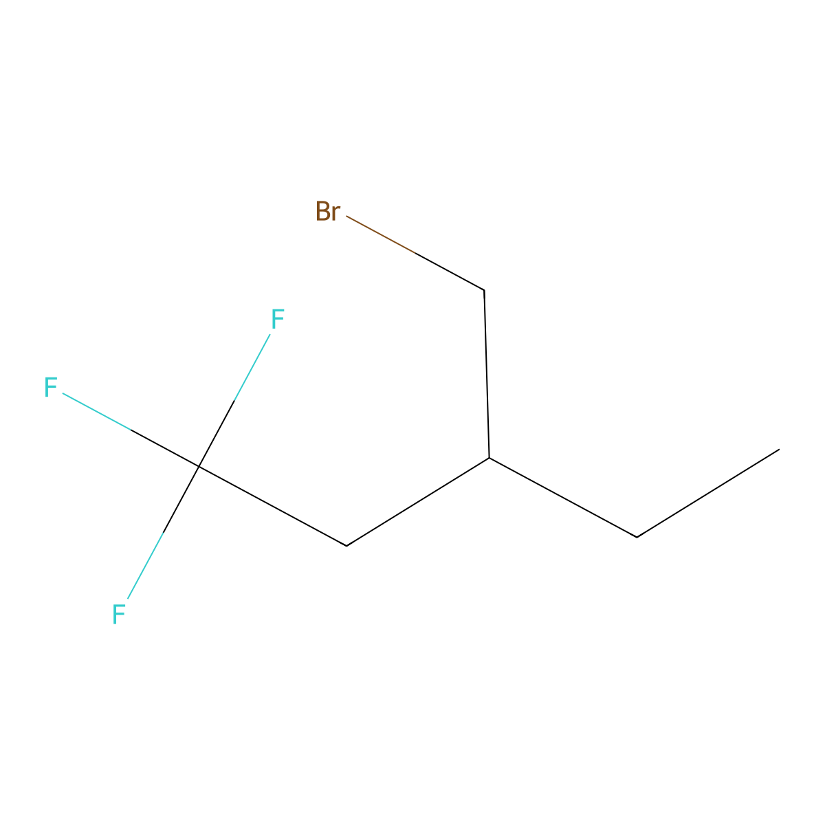3-(Bromomethyl)-1,1,1-trifluoropentane molecular structure, CAS 1934766-02-5