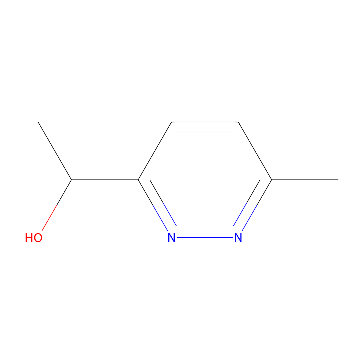 1-(6-Methylpyridazin-3-yl)ethan-1-ol molecular structure, CAS 1934766-06-9
