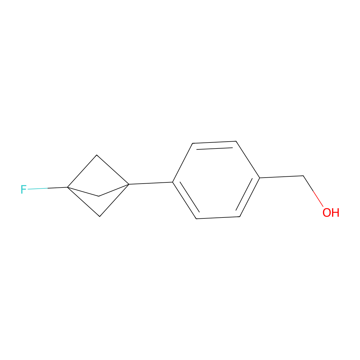 (4-(3-Fluorobicyclo[1.1.1]pentan-1-yl)phenyl)methanol molecular structure, CAS 1934767-33-5