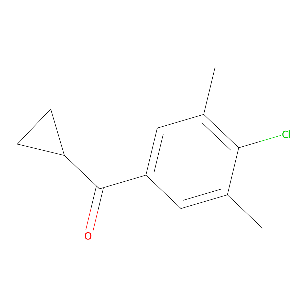 (4-Chloro-3,5-dimethylphenyl)cyclopropylmethanone molecular structure, CAS 1934768-43-0