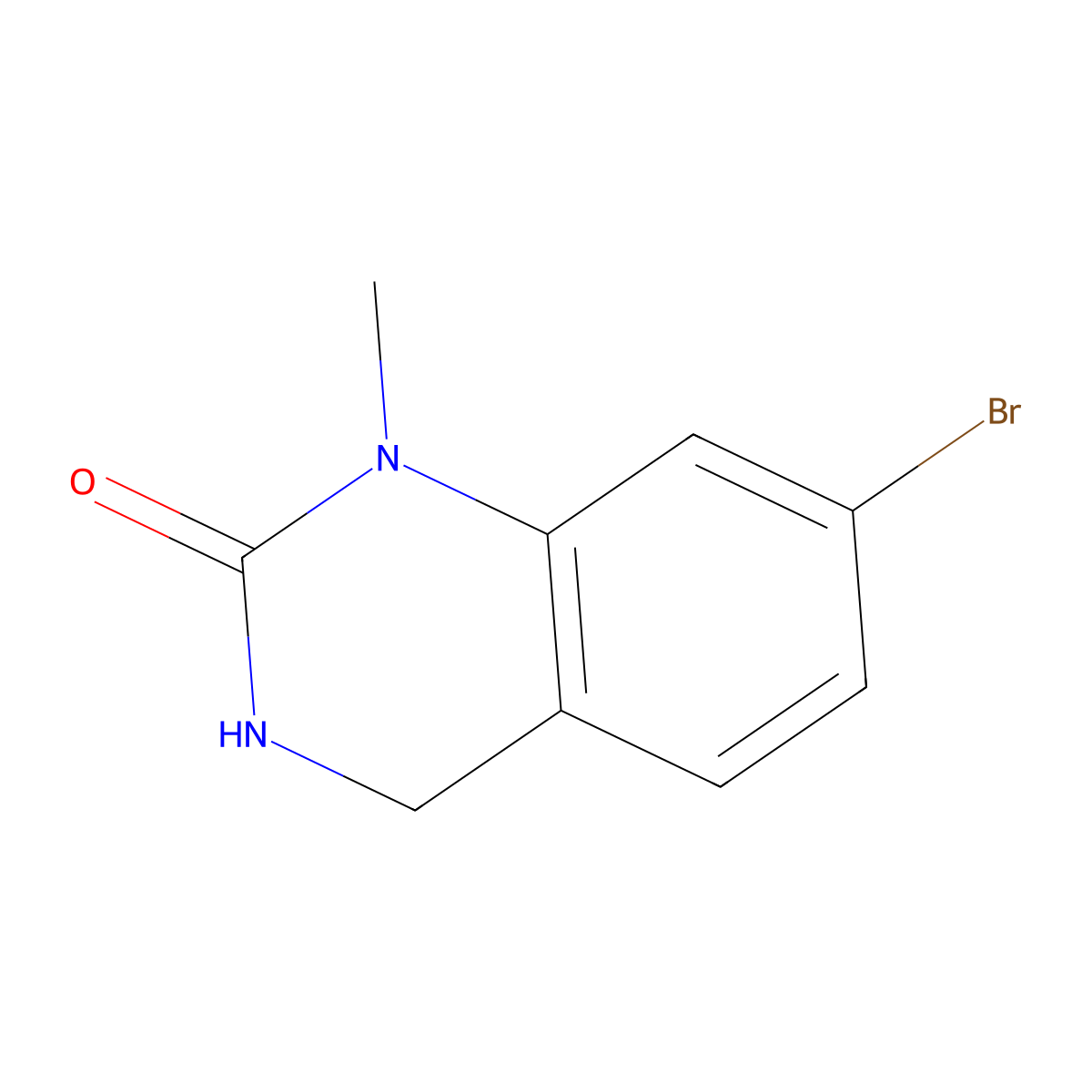 7-Bromo-1-methyl-3,4-dihydroquinazolin-2(1H)-one molecular structure, CAS 1934769-53-5