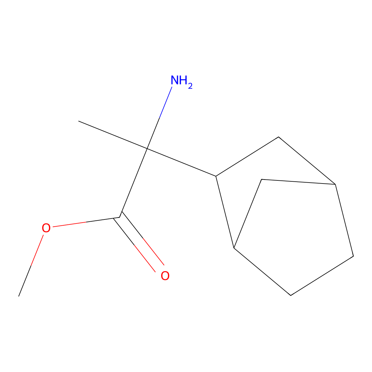 Methyl 2-amino-2-{bicyclo[2.2.1]heptan-2-yl}propanoate molecular structure, CAS 1934776-89-2