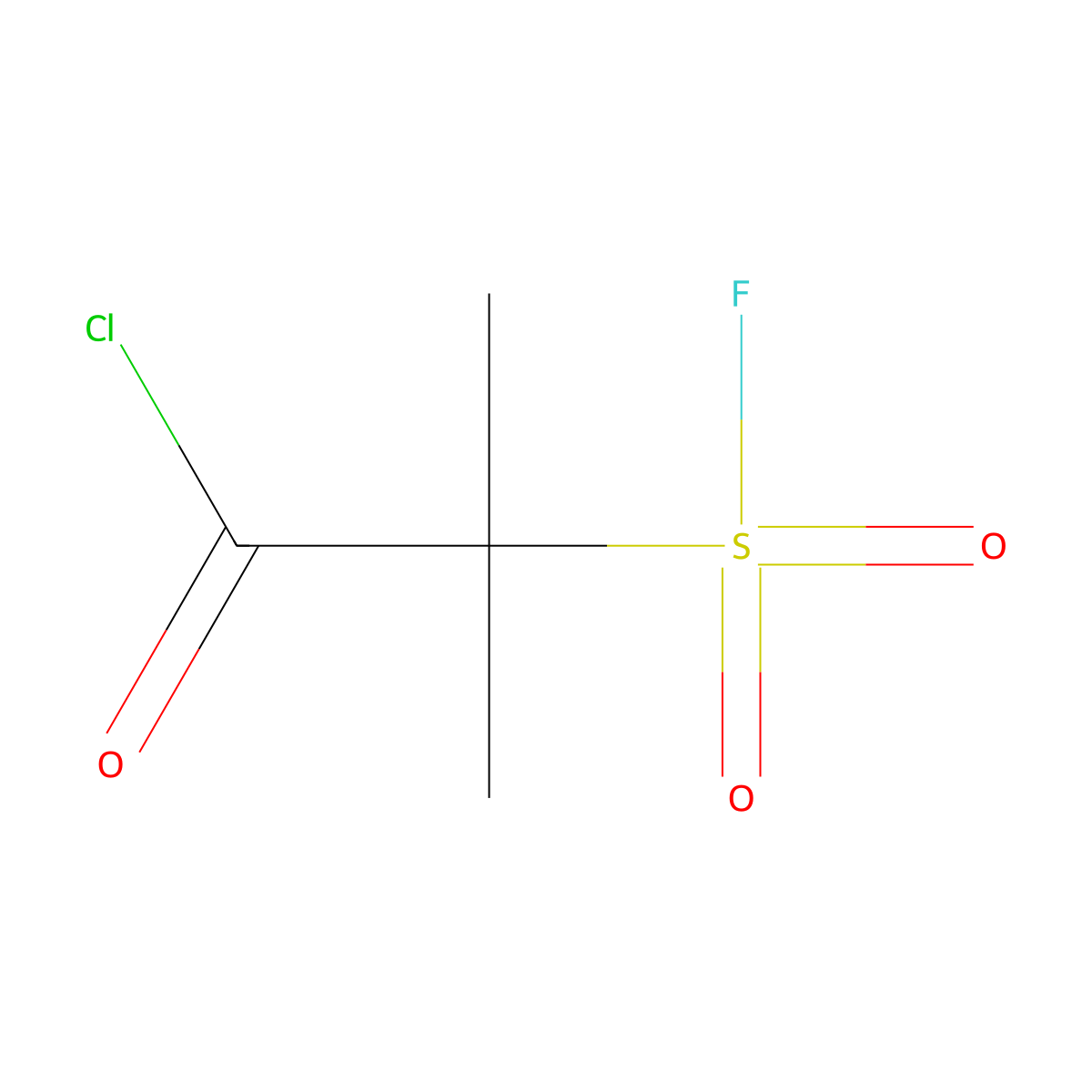 2-Fluorosulfonyl-2-methylpropanoyl chloride molecular structure, CAS 1934777-84-0