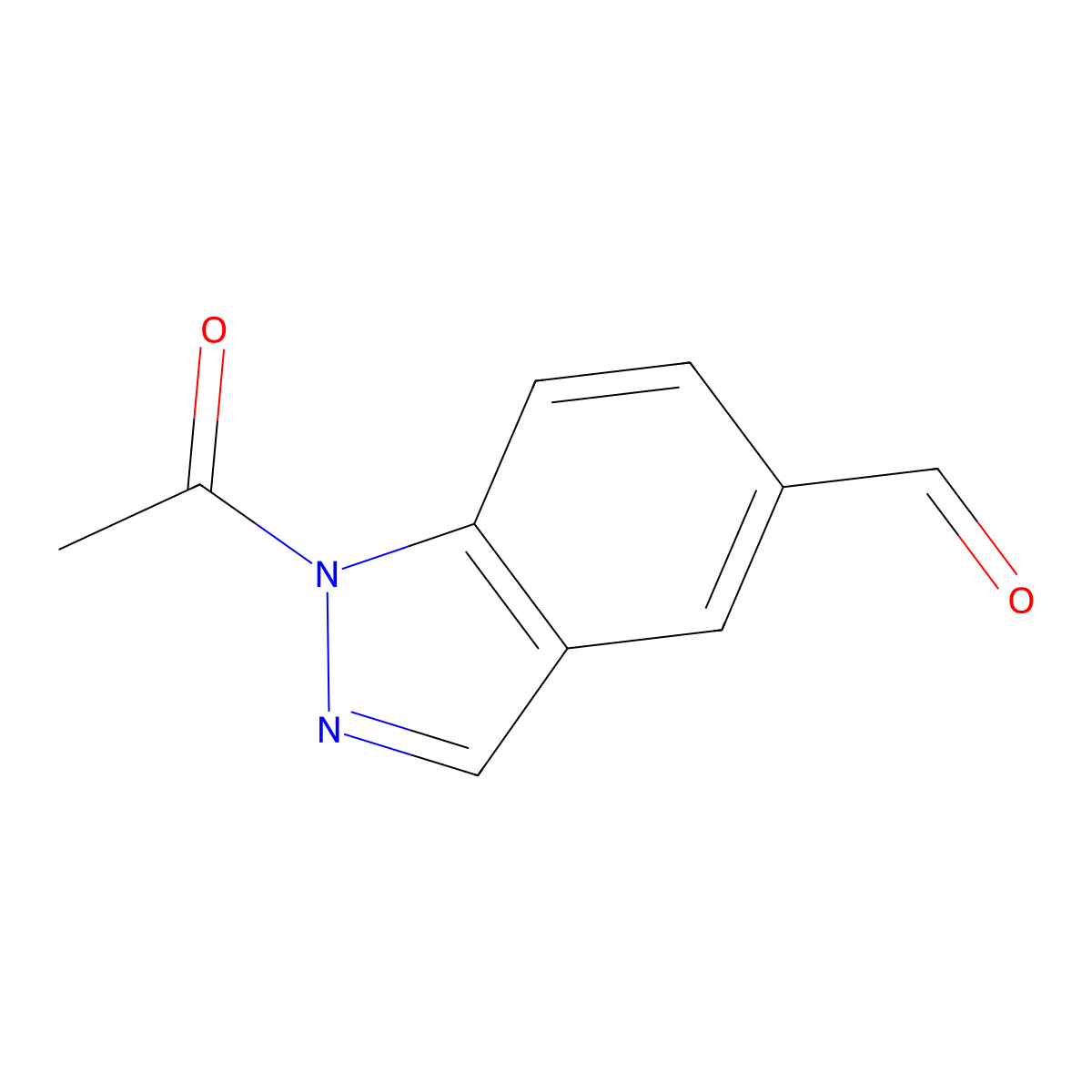 1-Acetyl-1H-indazole-5-carbaldehyde molecular structure, CAS 1934785-58-6